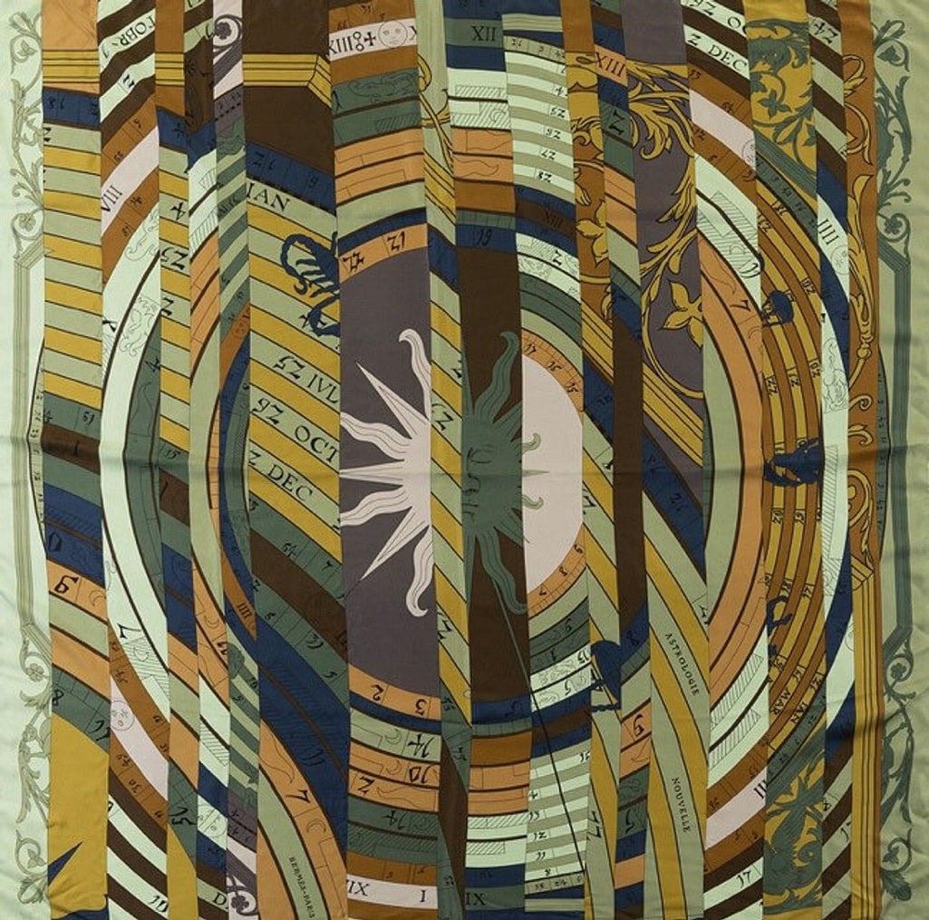 Hermès Scarf Shawl Astrologie Nouvelle C. Diatkine 140 - Image 2
