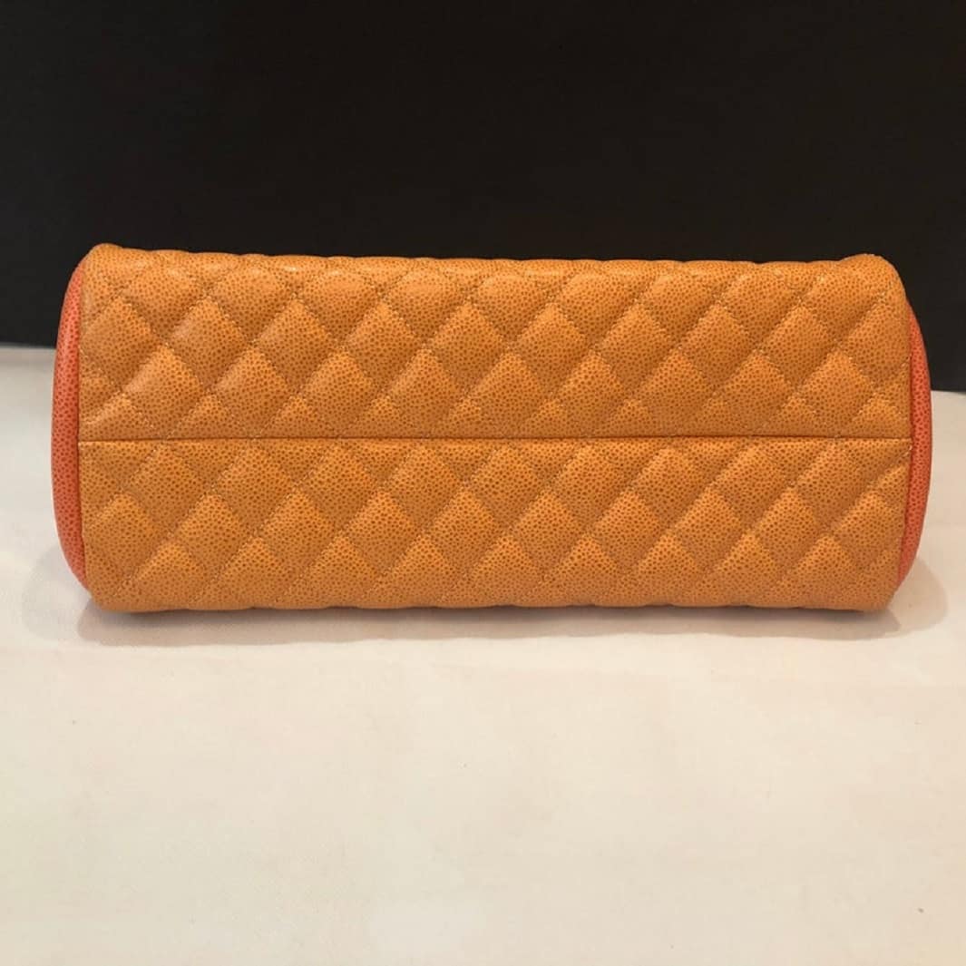 CHANEL Bag CC Logo Charm Caviar Tri-Colour Shoulder Bag - Image 7