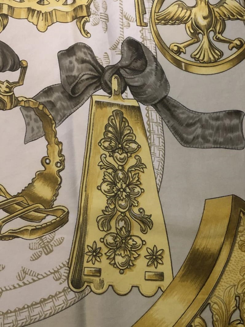 HERMES Scarf Étriers Françoise de la Perrière 1964 With Box