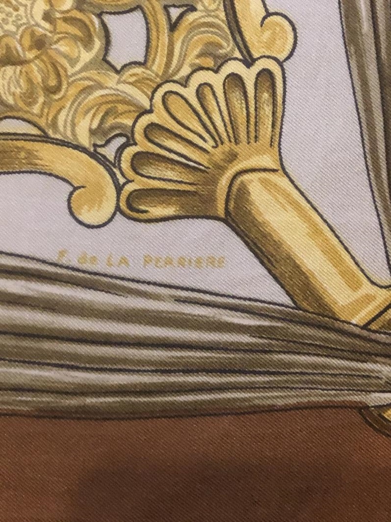 HERMES Scarf Étriers Françoise de la Perrière 1964 With Box - Image 6