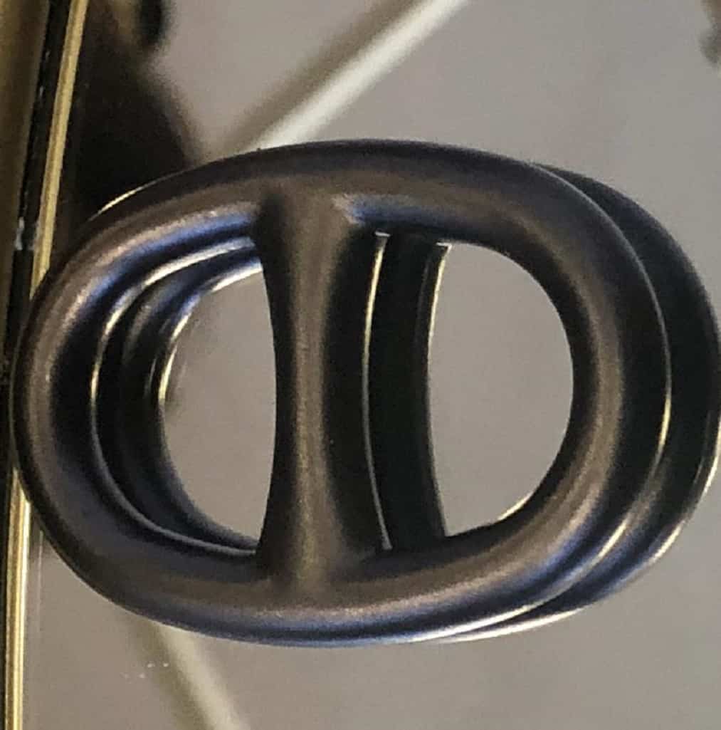 HERMÈS Chaine d'Ancre Scarf Ring Vintage Black W/Box - Image 6