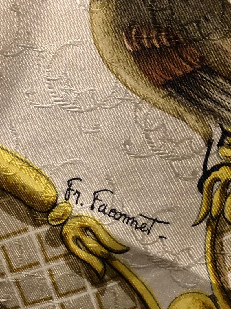 HERMÈS La Clé des Champs Silk Jacquard Scarf - Early Vintage - Image 4