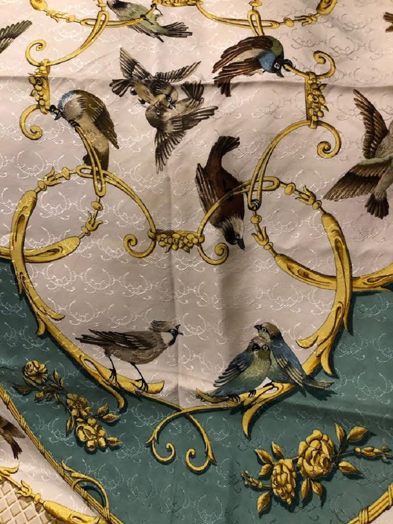 HERMÈS La Clé des Champs Silk Jacquard Scarf - Early Vintage - Image 5
