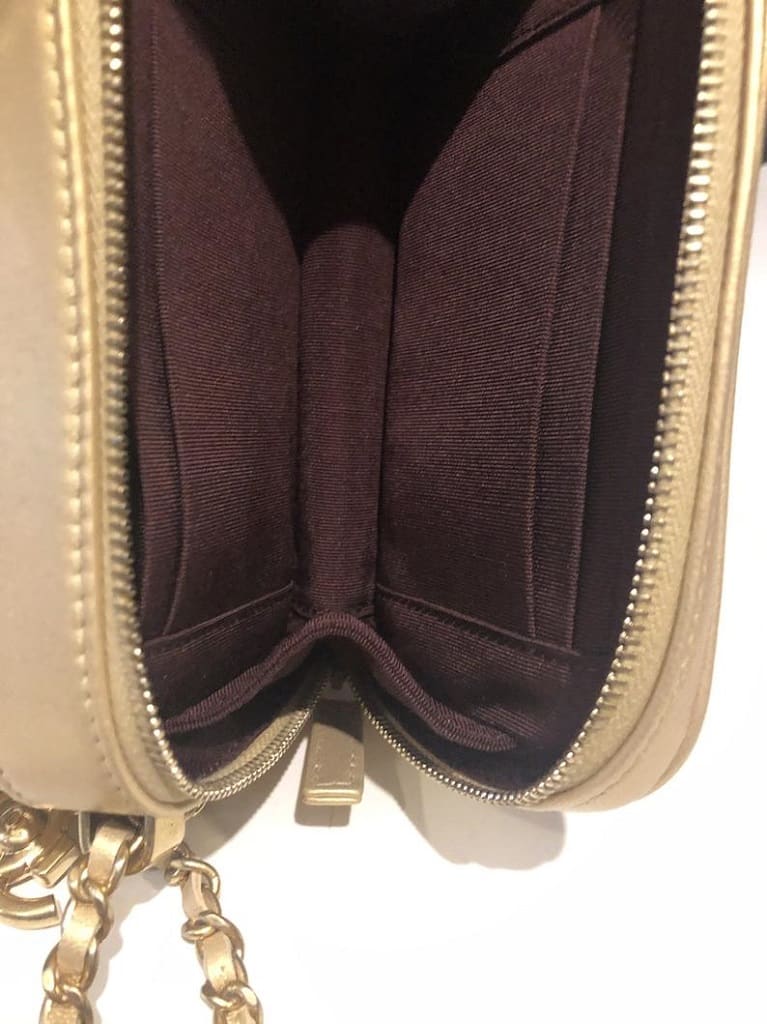 CHANEL Coco Boy Camera Bag Quilted Leather Small - Image 11