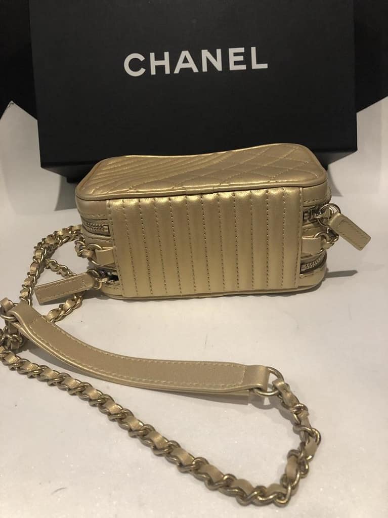 CHANEL Coco Boy Camera Bag Quilted Leather Small - Image 7