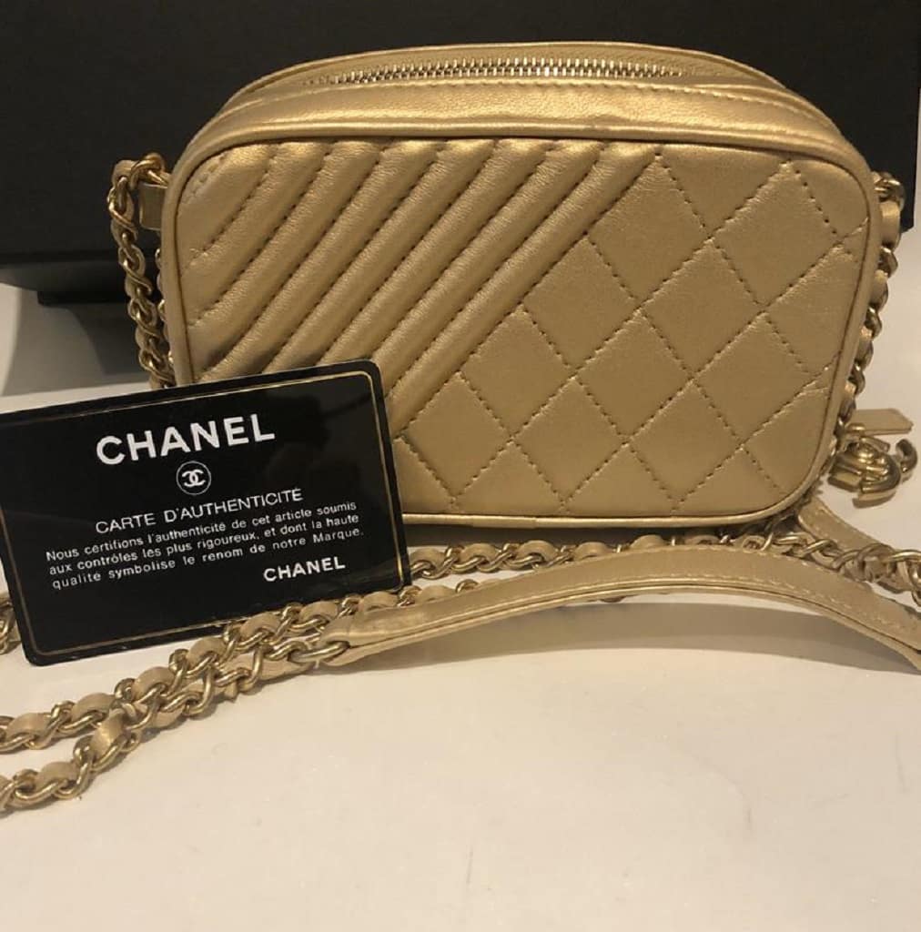CHANEL Coco Boy Camera Bag Quilted Leather Small - Image 8
