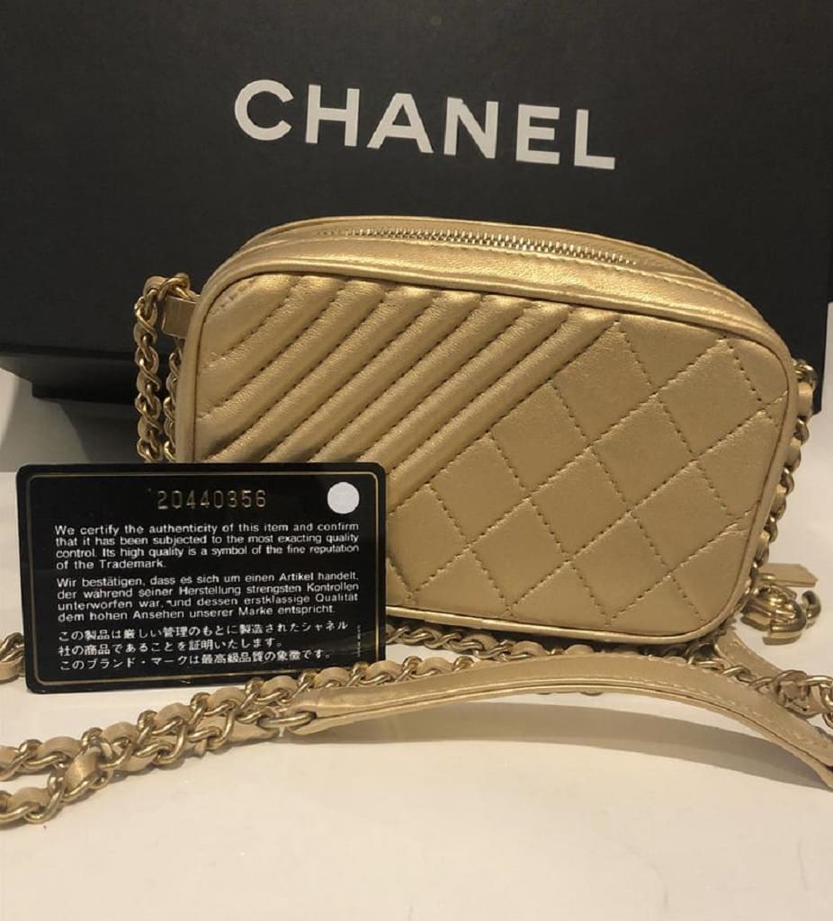 CHANEL Coco Boy Camera Bag Quilted Leather Small - Image 9