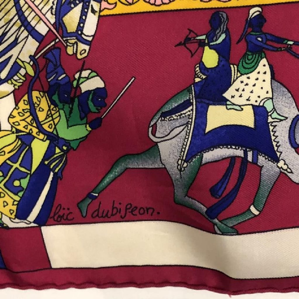 HERMÈS Vintage Silk Scarf Fantaisies Indiennes W/Box Collector - Image 4