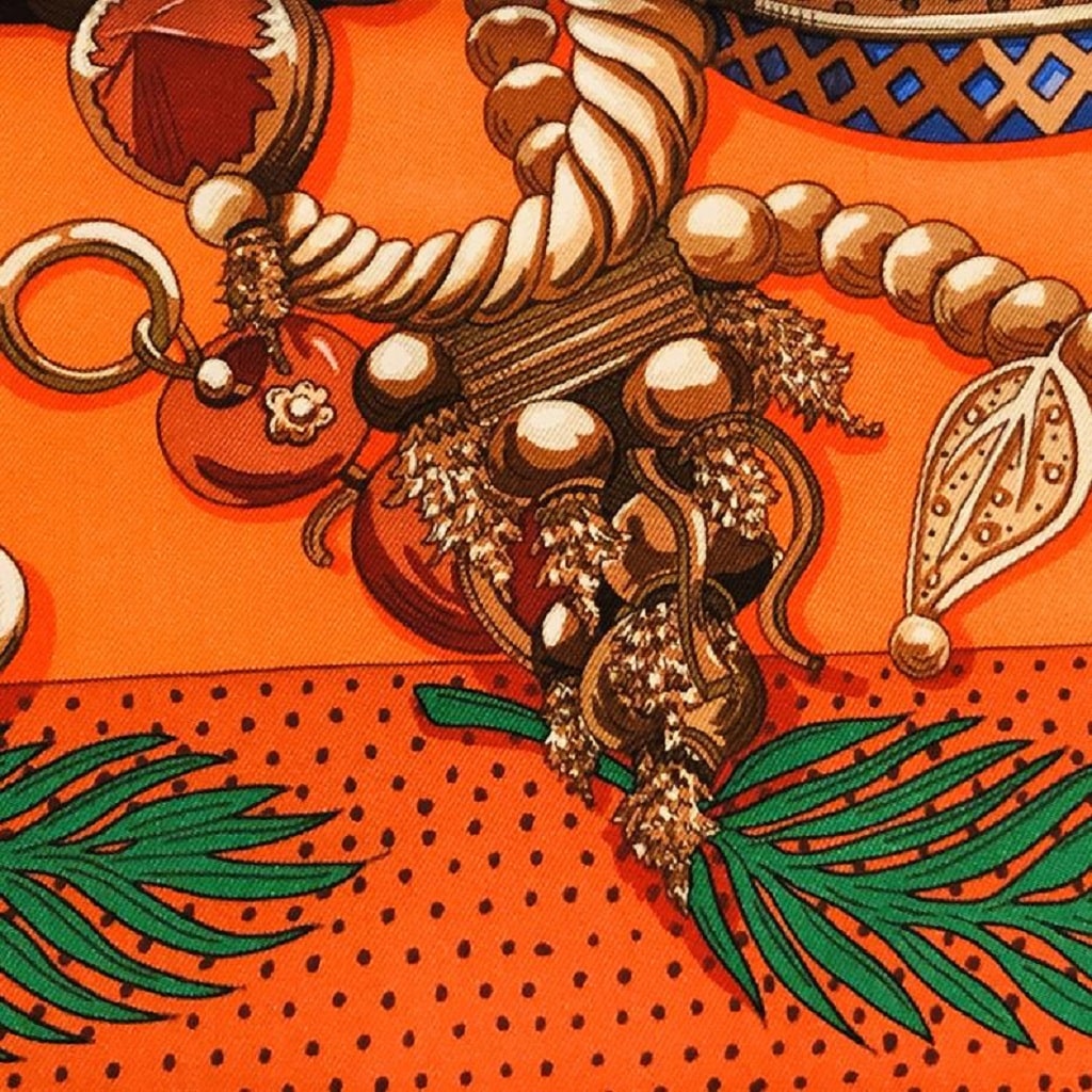 HERMÈS Zenobie Reine de Palmyre Silk Scarf RARE W/BOX Collector - Image 5