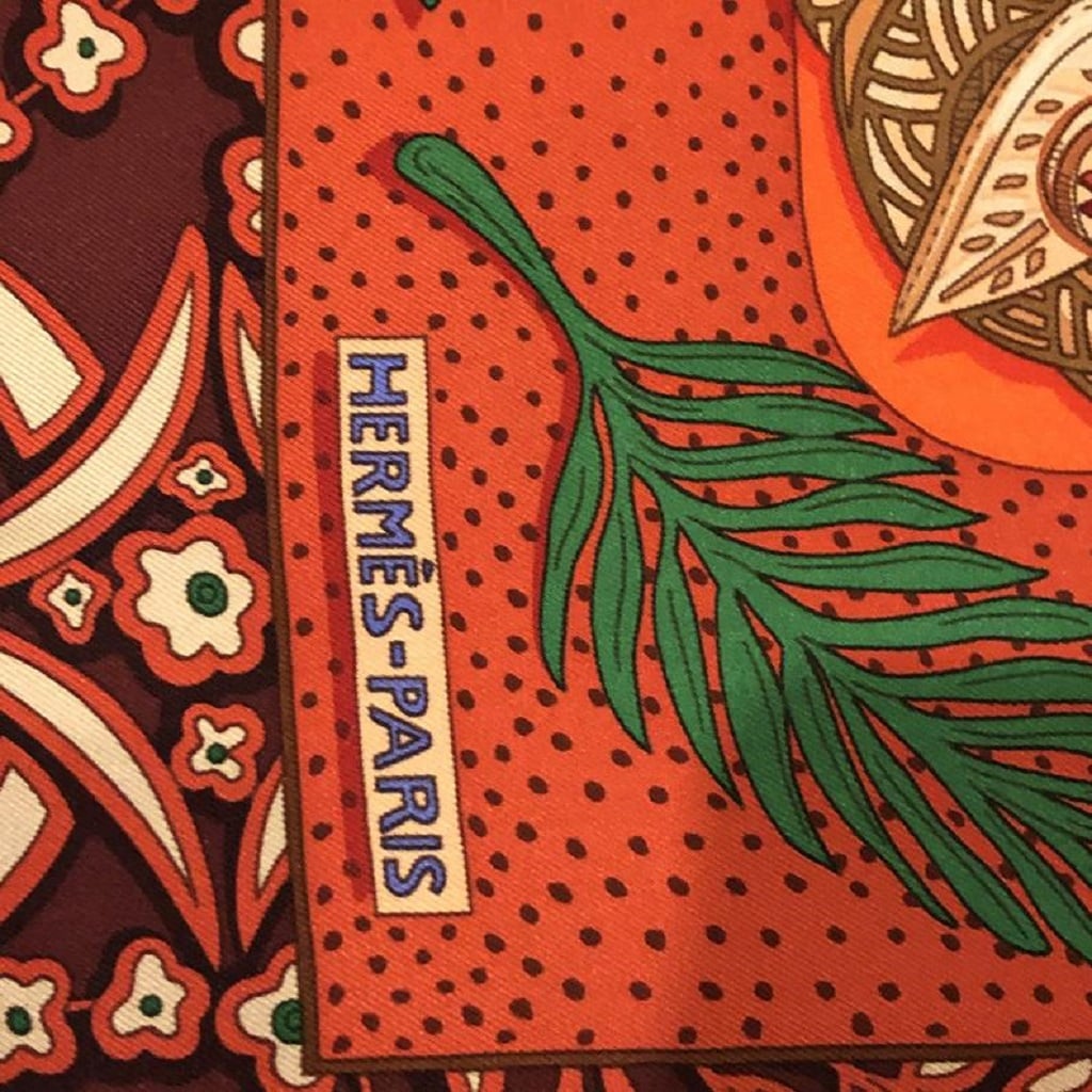 HERMÈS Zenobie Reine de Palmyre Silk Scarf RARE W/BOX Collector - Image 9