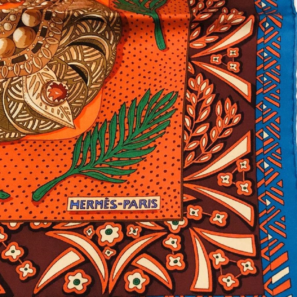 HERMÈS Zenobie Reine de Palmyre Silk Scarf RARE W/BOX Collector - Image 6