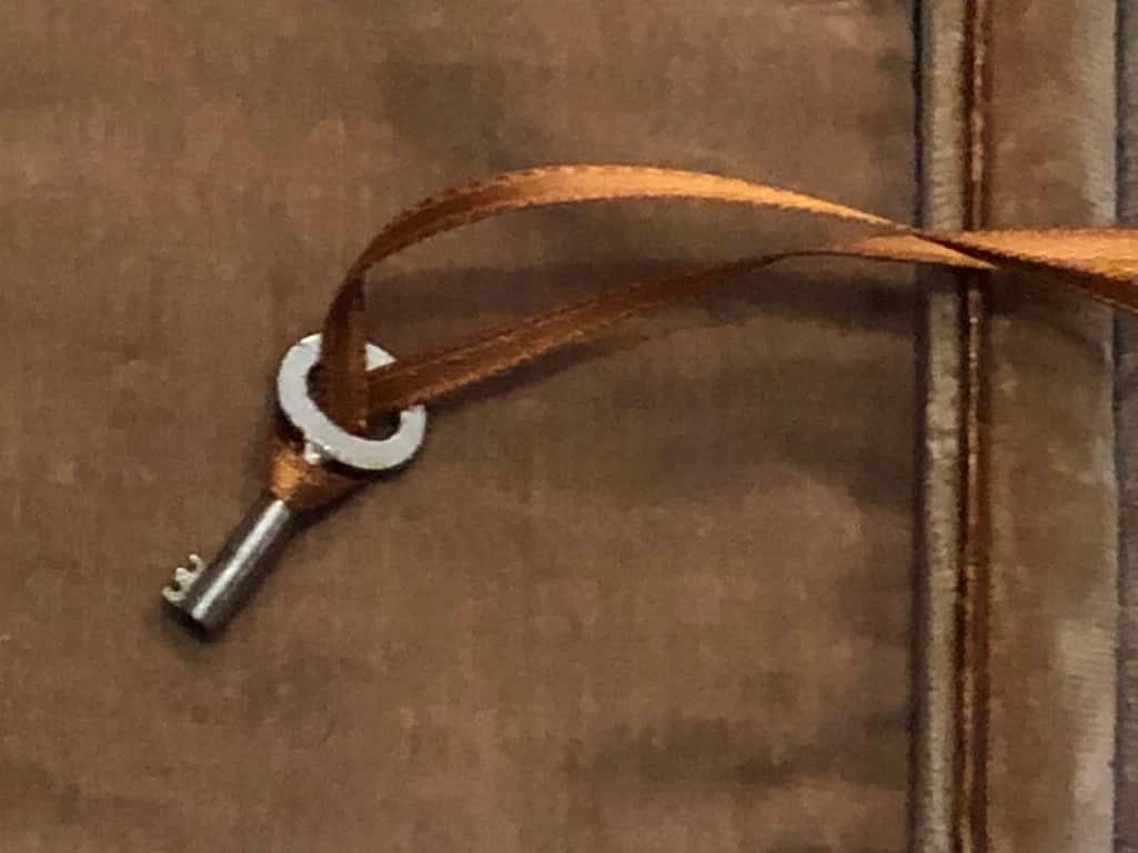 ASPREY LONDON Edwardian Crocodile Travelling Jewellery Box W/Key Circa 1900-1920 - Image 9