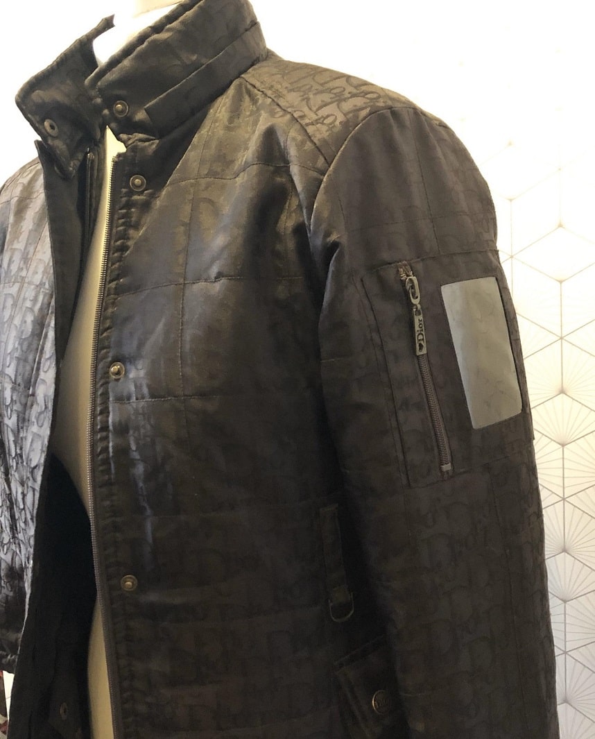 CHRISTIAN DIOR Monogram Trotter Black Puffer Coat Jacket Parka - Image 6