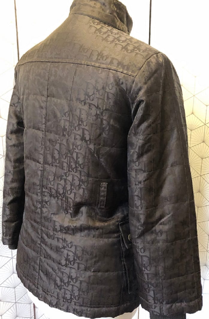 CHRISTIAN DIOR Monogram Trotter Black Puffer Coat Jacket Parka - Image 7