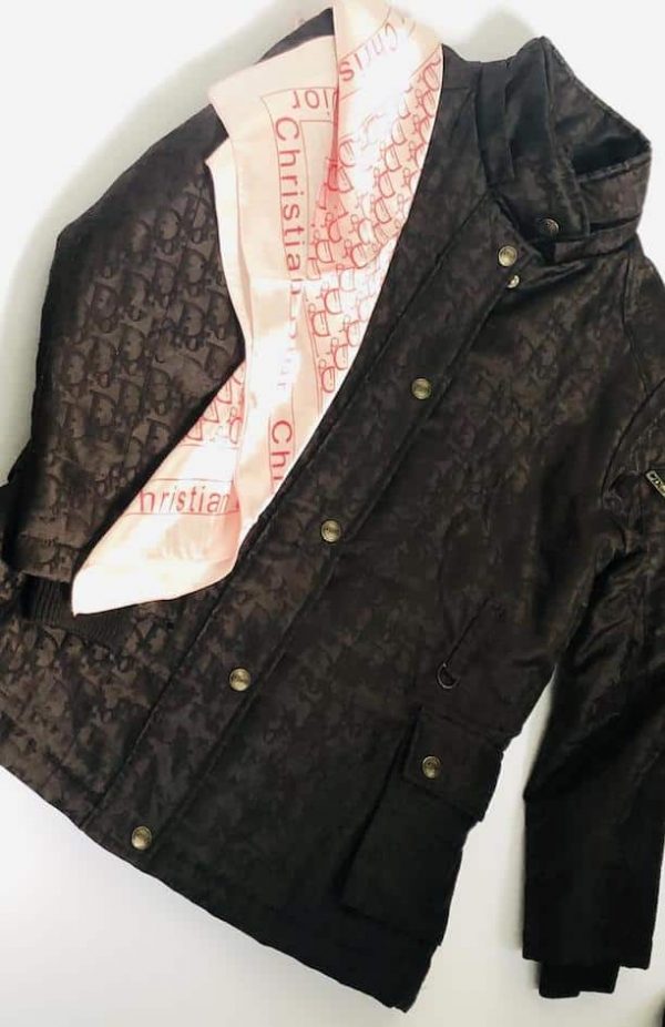 CHRISTIAN DIOR Monogram Trotter Black Puffer Coat Jacket Parka - Image 4