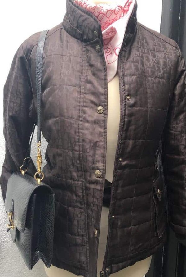 CHRISTIAN DIOR Monogram Trotter Black Puffer Coat Jacket Parka - Image 2