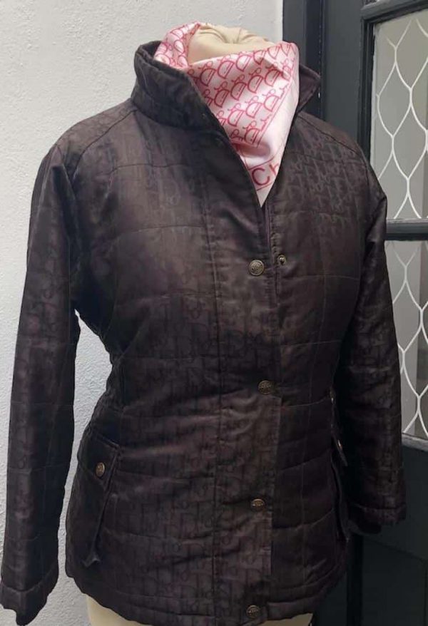 CHRISTIAN DIOR Monogram Trotter Black Puffer Coat Jacket Parka