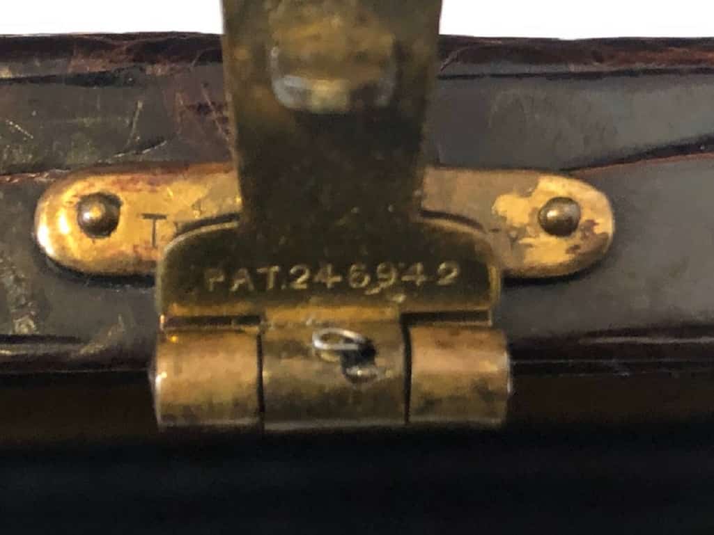 Jewellery Box Decorative Box Circa 1950 Antique Alligator French - Image 10