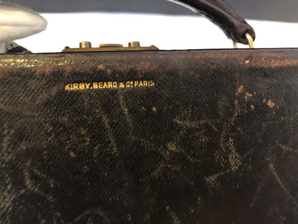 Jewellery Box Decorative Box Circa 1950 Antique Alligator French - Image 7