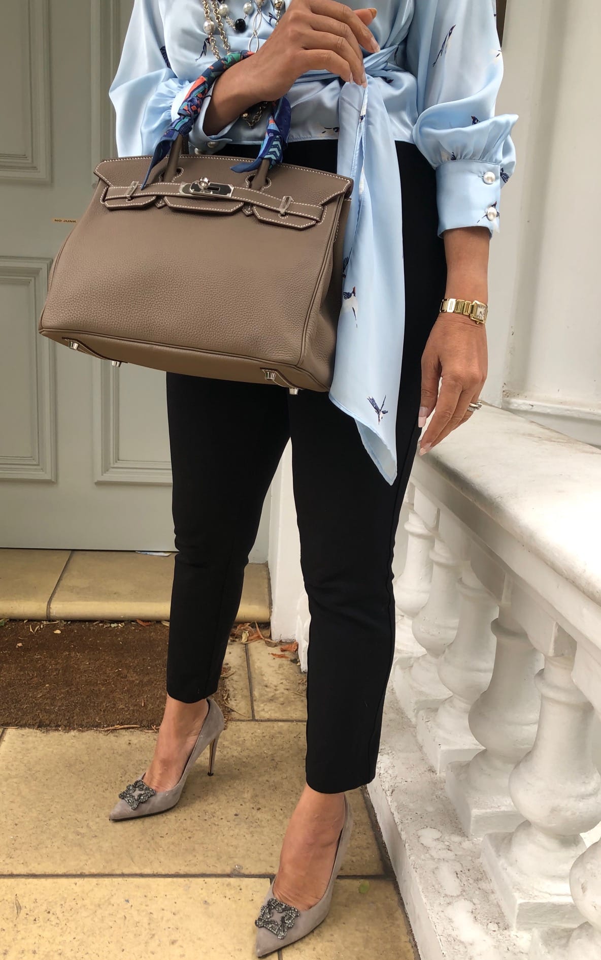 HERMÈS Etoupe Togo Birkin 30 Palladium Hardware AS NEW - Image 3