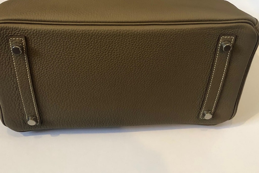 HERMÈS Etoupe Togo Birkin 30 Palladium Hardware AS NEW - Image 11