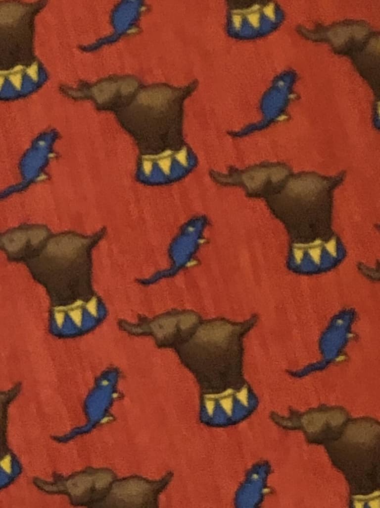 HERMÈS Tie Pre-Owned Elephants Circus Mice Multi 1990's Vintage - Image 4