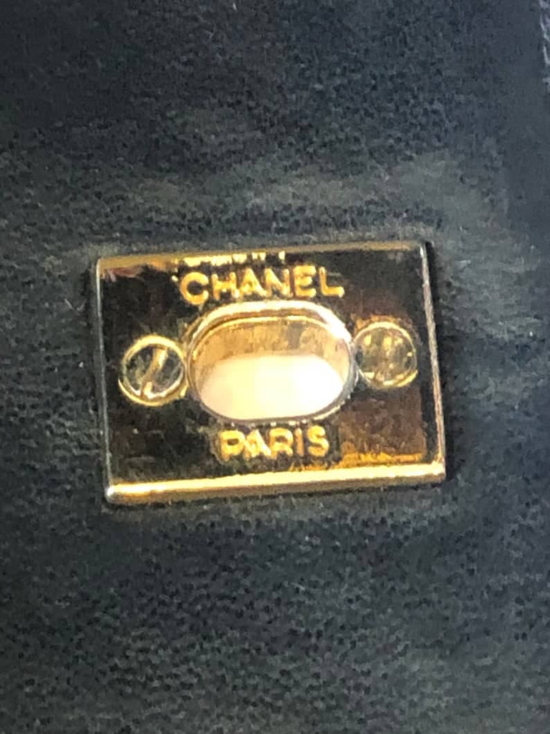 CHANEL Handbag Timeless Lambskin Quilted Horizontal & Vertical Vintage 90s - Image 14