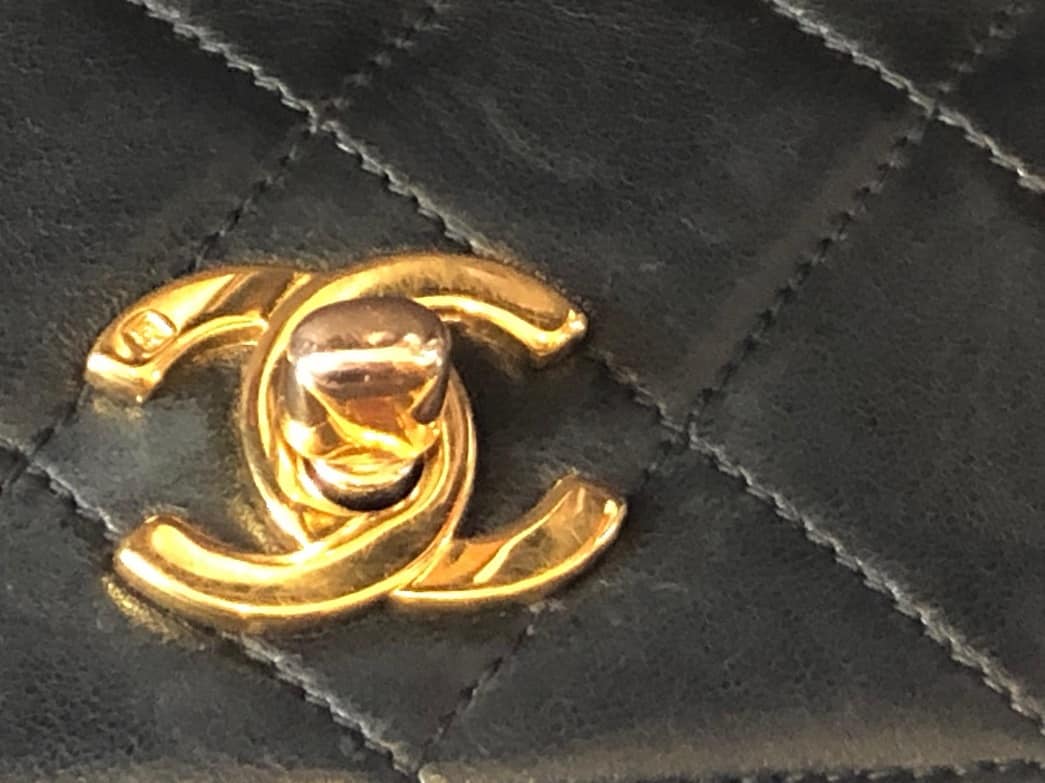 CHANEL Handbag Timeless Lambskin Quilted Horizontal & Vertical Vintage 90s - Image 15