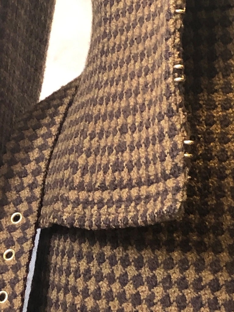 CHANEL 1990s Tweed Two-Piece Suit Belted Jacket Skirt Chanel Iconic Vintage Suit - Image 5