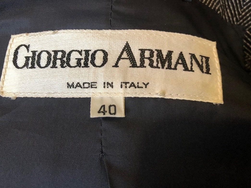 GIORGIO ARMANI Vintage Pinstriped Blazer Trousers Suit 1980's - Image 10