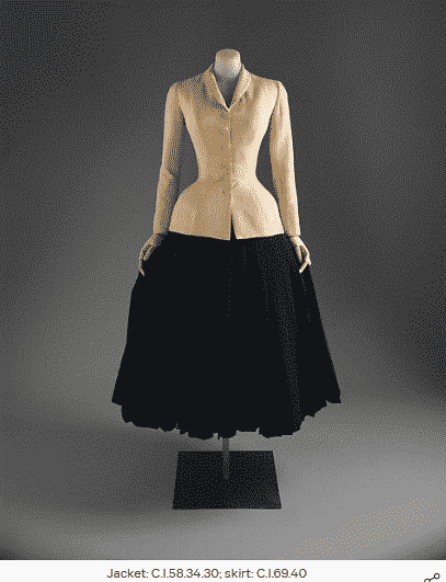French Couture Dress Black Silk Wasp-Waisted Pleats Circa 1950-1960’s - Could Be Attributed to Christian Dior - Image 7
