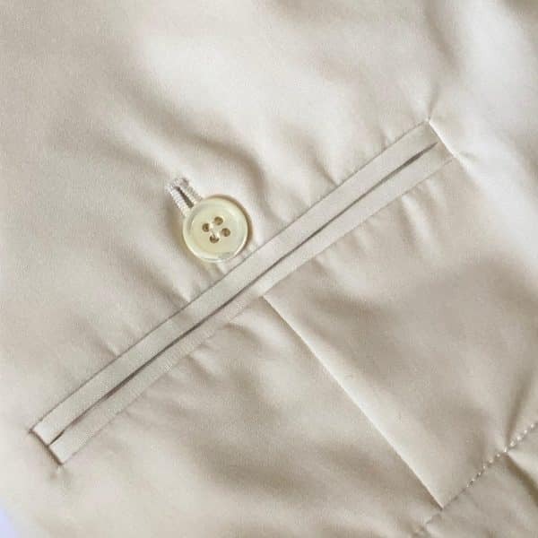 YVES SAINT-LAURENT Suit Jacket Trousers Cream Peak Lapel Vintage Circa 1990 - Image 12