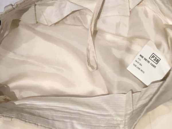 YVES SAINT-LAURENT Suit Jacket Trousers Cream Peak Lapel Vintage Circa 1990 - Image 14