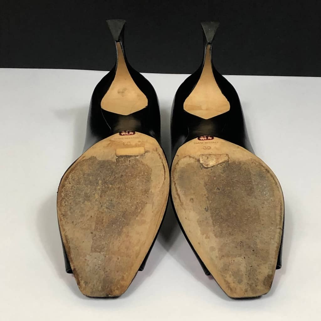 DIOR Pump Heeled Stiletto Black Buckle 39 - Image 12