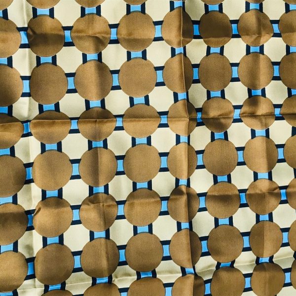 BALMAIN Scarf Vintage Miss Balmain Silk Geometric Rare 1960-1970 - Image 6