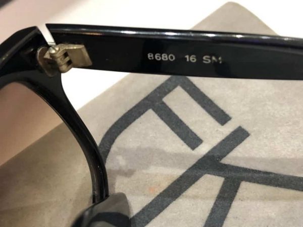 EMMANUELLE KHANH Black Diamante Sunglasses Vintage Square oversized frame glasses - Image 4