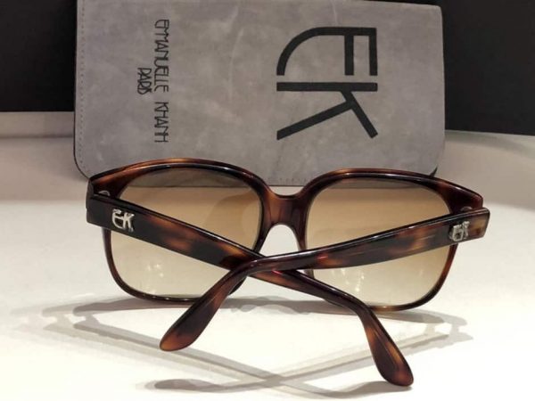 EMMANUELLE KHANH Glasses Brown Vintage oversized frame - Image 4