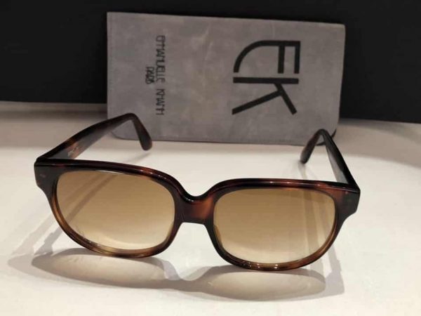 EMMANUELLE KHANH Glasses Brown Vintage oversized frame