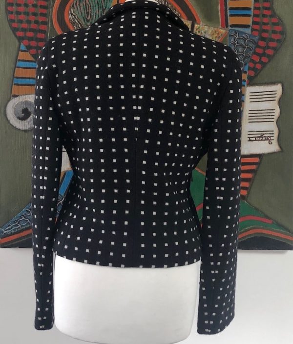 EMPORIO ARMANI Vintage Blazer Black White Runway Collection Jacket 1980s - Image 7