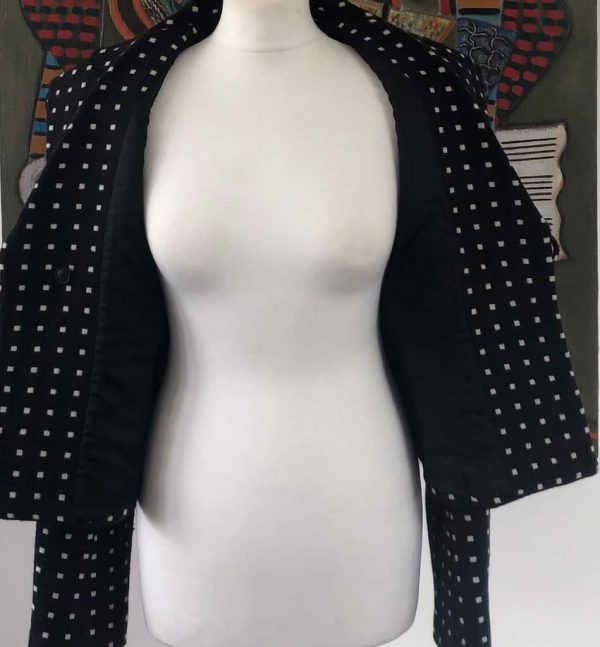 EMPORIO ARMANI Vintage Blazer Black White Runway Collection Jacket 1980s - Image 8