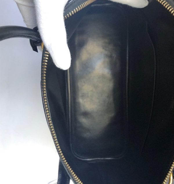 HERMÈS Handbag Bolide Hermès Leather Black GHW Vintage W/Box - Image 13