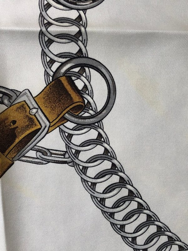 HERMÈS Scarf Equipages Vintage Silk Ledoux 1973 W/Box - Image 9