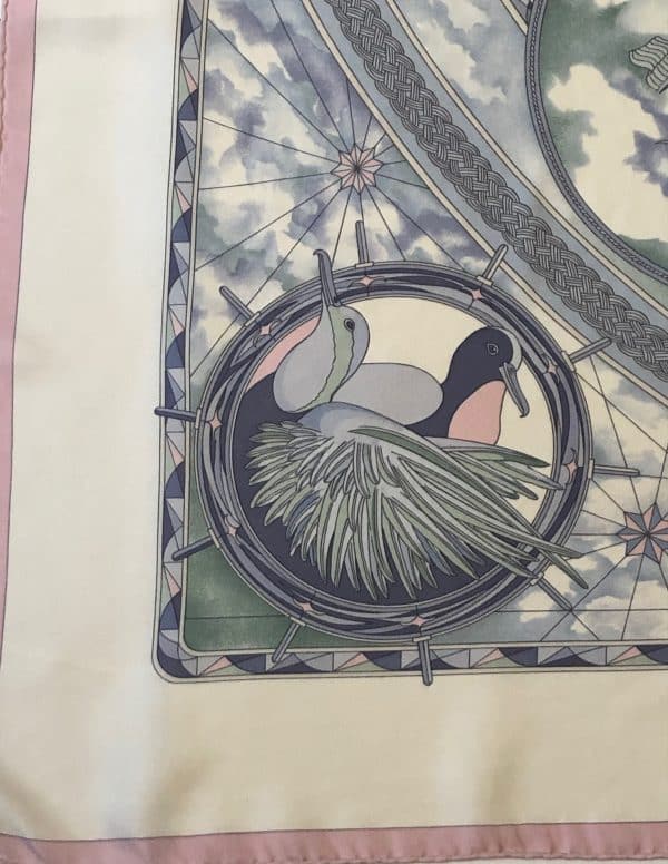 HERMÈS Scarf Frégates Magnifiques Silk Dominik Jarlegant 2004 W/Box - Image 3