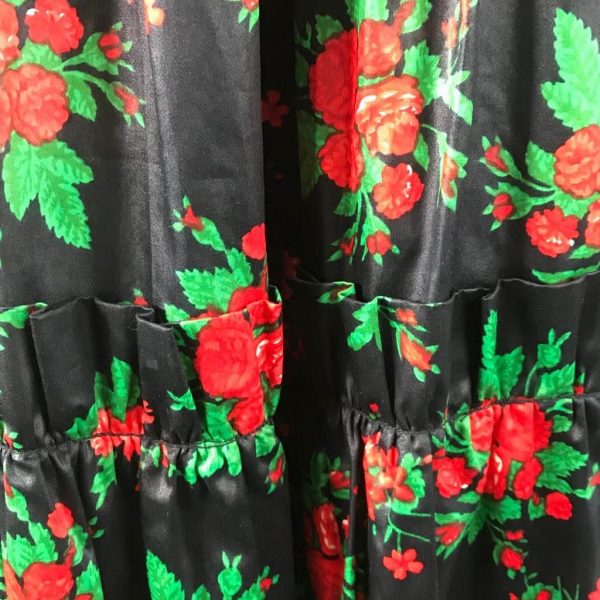 YVES SAINT-LAURENT Skirt 1970s Russian Ballet Collection Floral Ruffle Vintage - Image 8