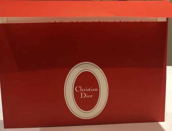 CHRISTIAN DIOR Scarf Silk Dior Monogram Logo Red Pink 80s - Image 6