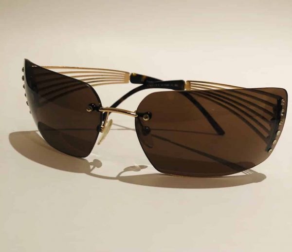 CELINE Crystal Rimless Aviator Sunglasses - Image 2