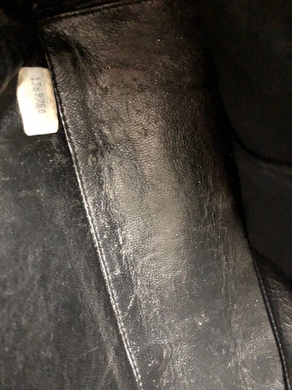 CHANEL 1989 Bag Quilted Lambskin Leather Double Chain Strap Racing Green - Image 15