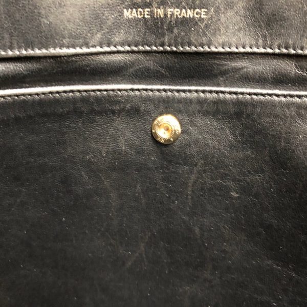 CHANEL 1989 Bag Quilted Lambskin Leather Double Chain Strap Racing Green - Image 12