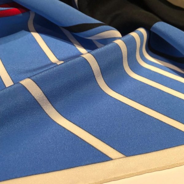 CHRISTIAN DIOR Scarf Vintage Geometric Print 1970s W/Box - Image 5