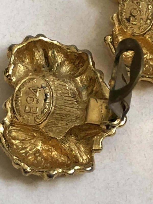 CHRISTIAN LACROIX Vintage Heart Clip On Gold Earrings 1994 - Image 6